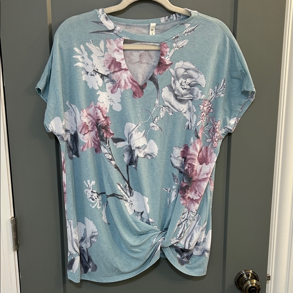 MTS Floral Print Women Top Size large